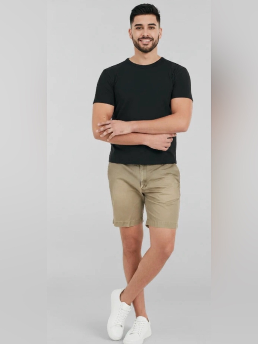 Reed Edward‎ Beige  - Neutral Tan men’s chino shorts size 34 (H3)